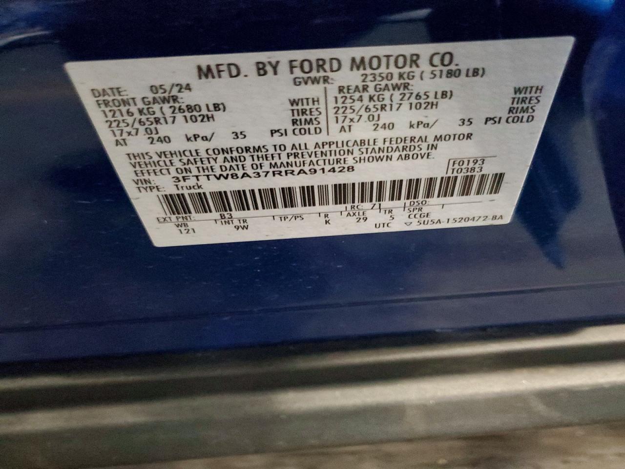 2024 FORD MAVERICK XL photo 12