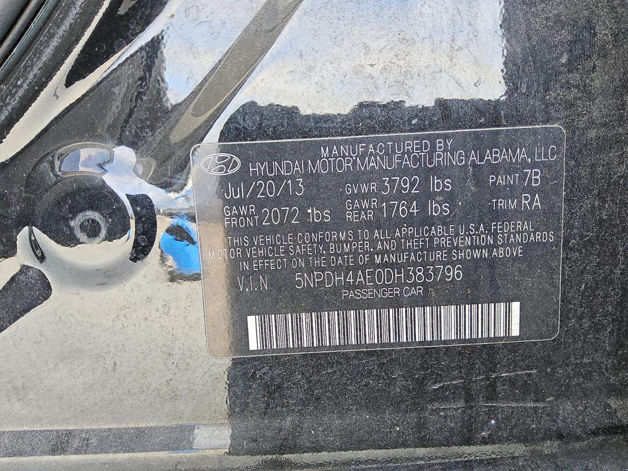 2013 HYUNDAI ELANTRA GLS photo 12