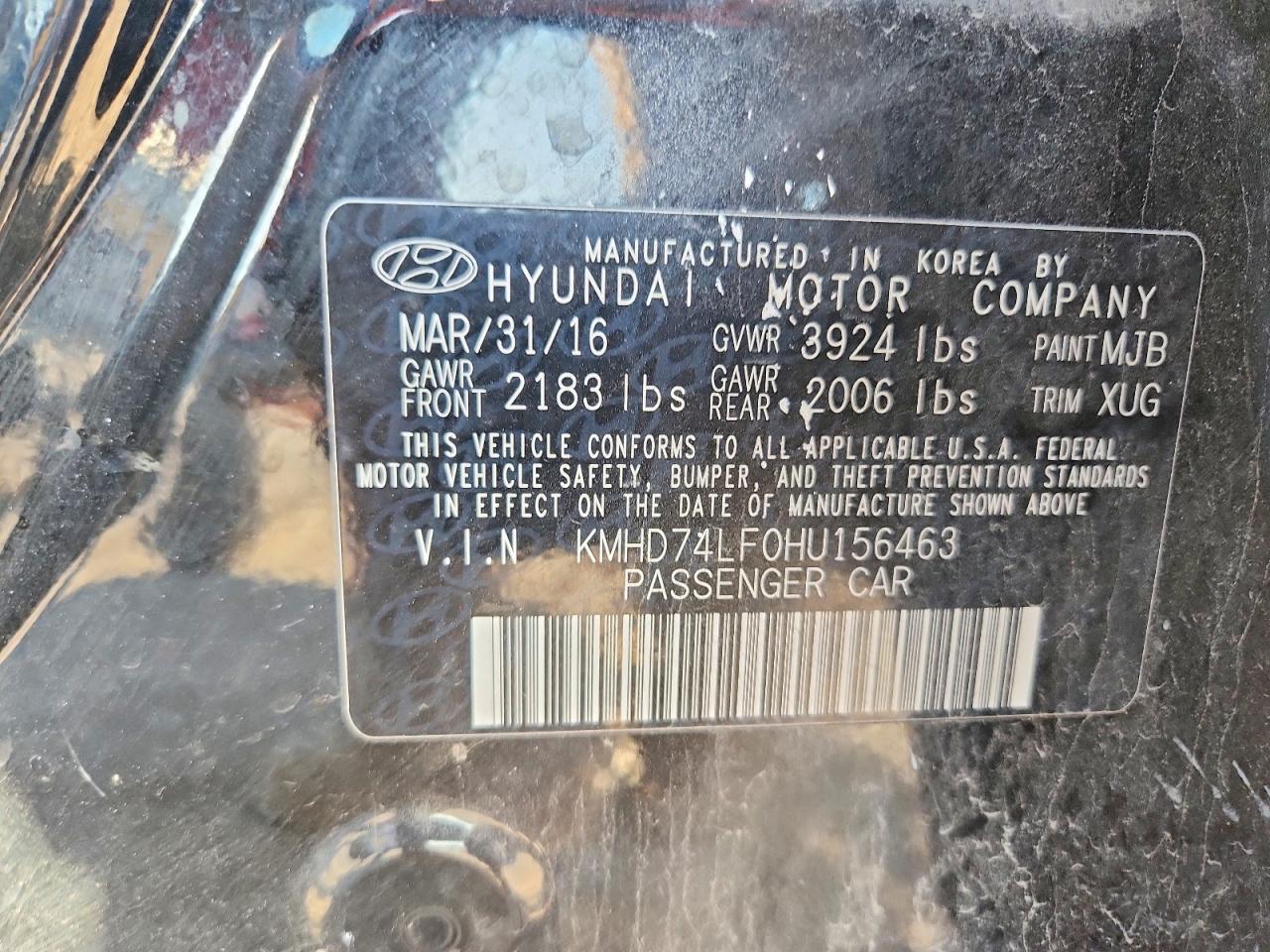 2017 HYUNDAI ELANTRA SE photo 12