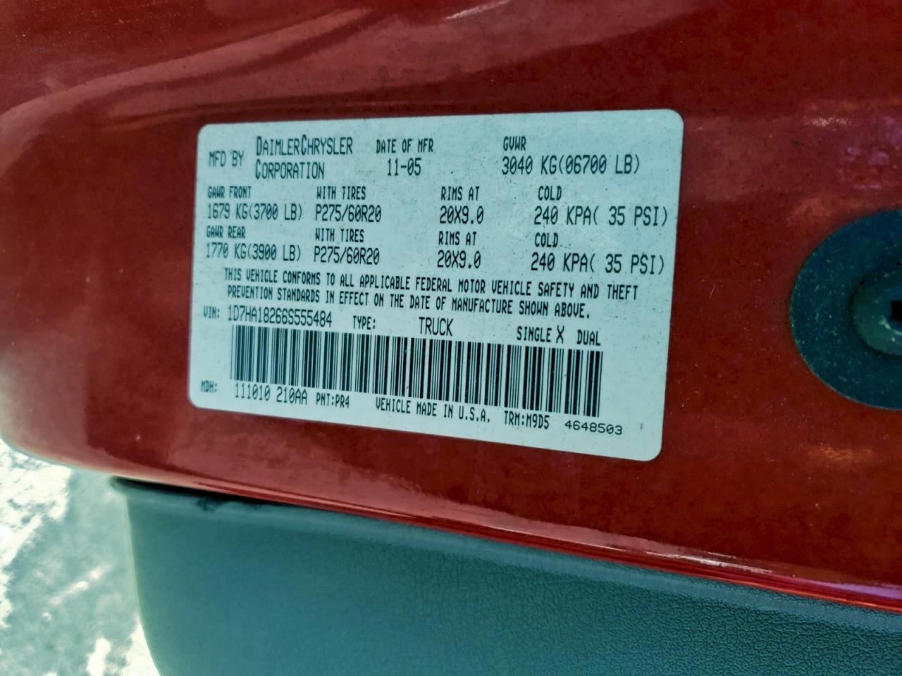 2006 DODGE RAM 1500 ST photo 12