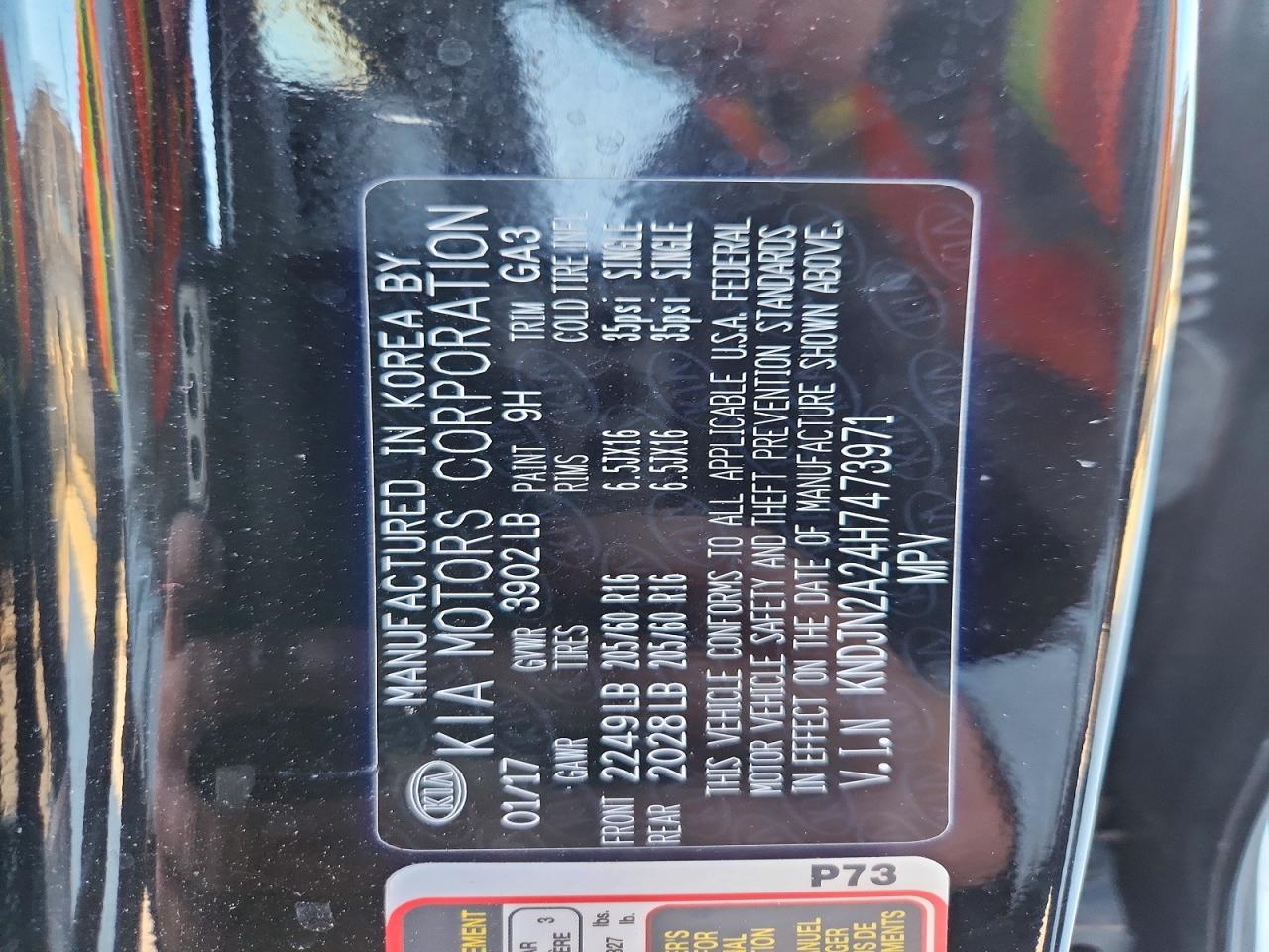 2017 KIA SOUL BASE photo 12
