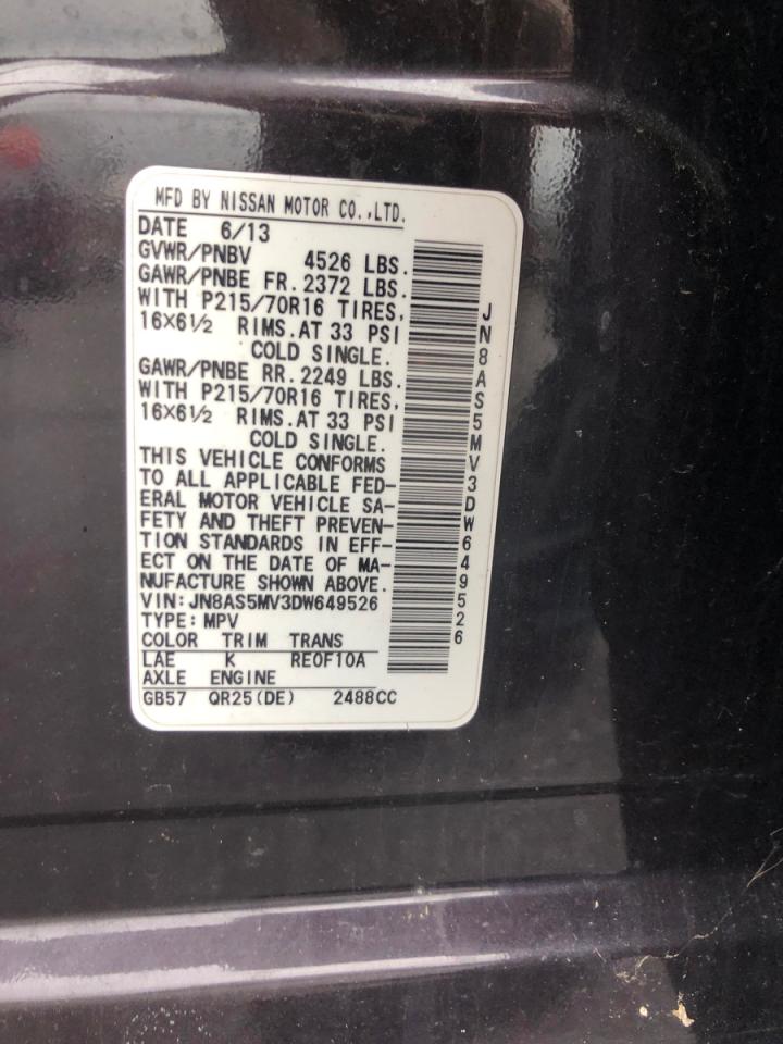 2013 NISSAN ROGUE S photo 19
