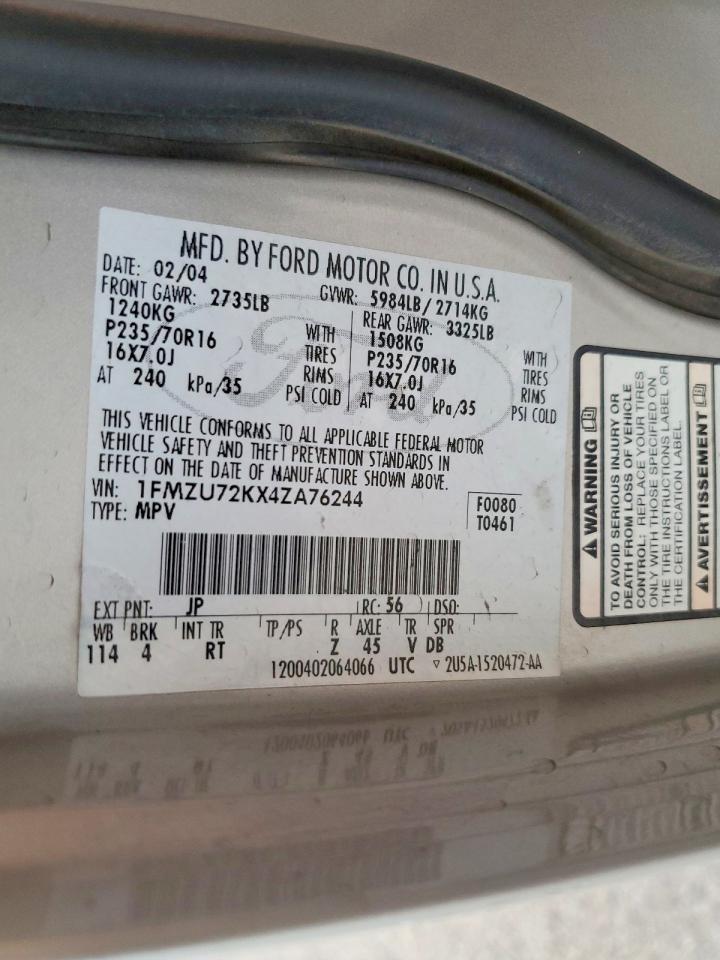 2004 FORD EXPLORER XLS photo 25