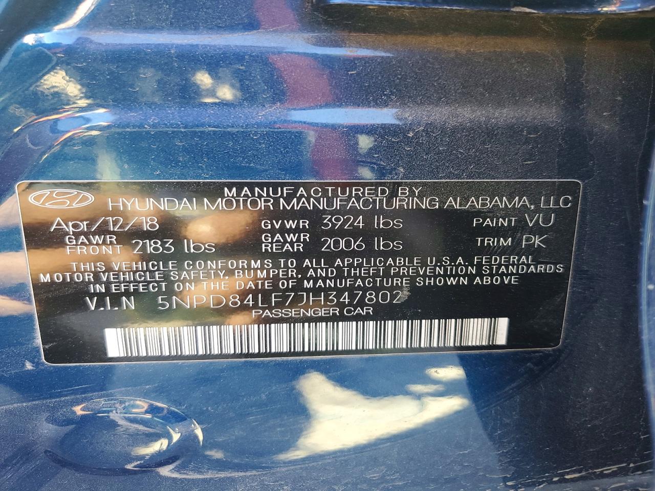 2018 HYUNDAI ELANTRA SEL photo 13