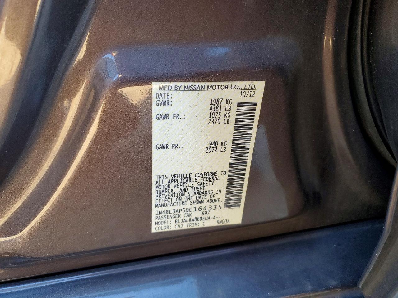2013 NISSAN ALTIMA 3.5S photo 12