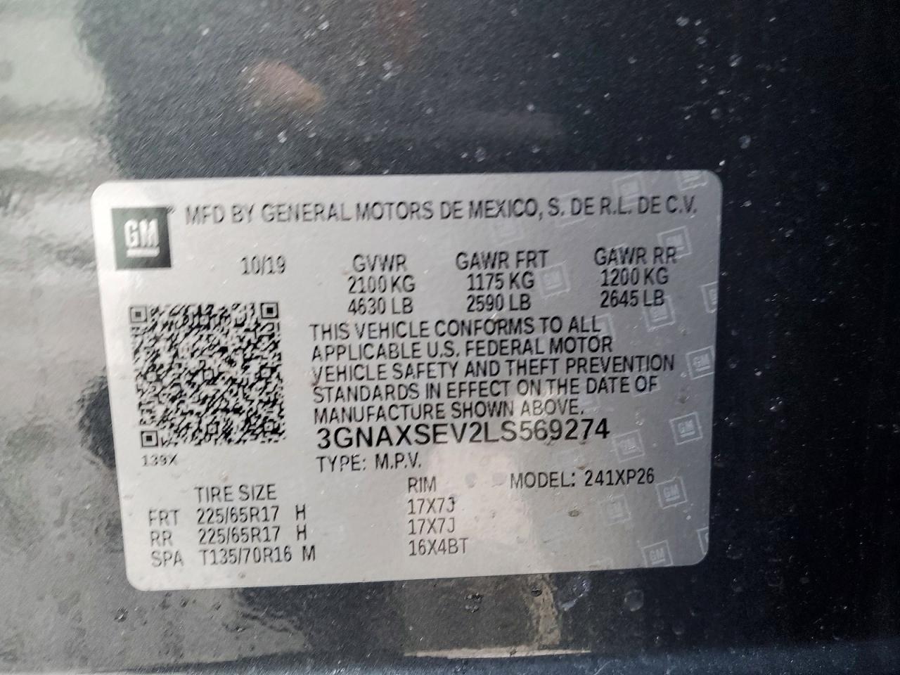 2020 CHEVROLET EQUINOX LS photo 13