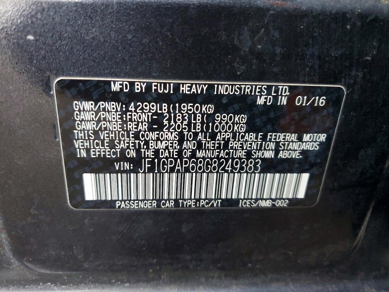 2016 SUBARU IMPREZA SPORT PREMIUM photo 13