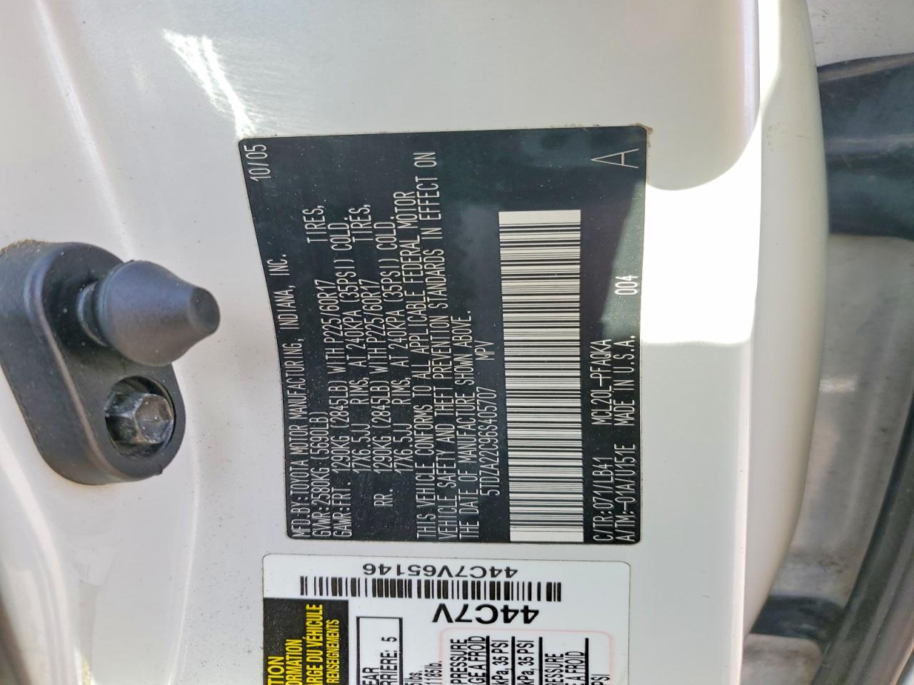 2006 TOYOTA SIENNA XLE photo 23