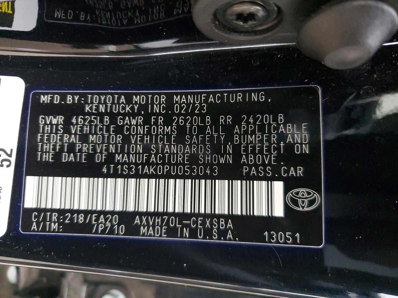 2023 TOYOTA CAMRY SE NIGHT SHADE photo 13