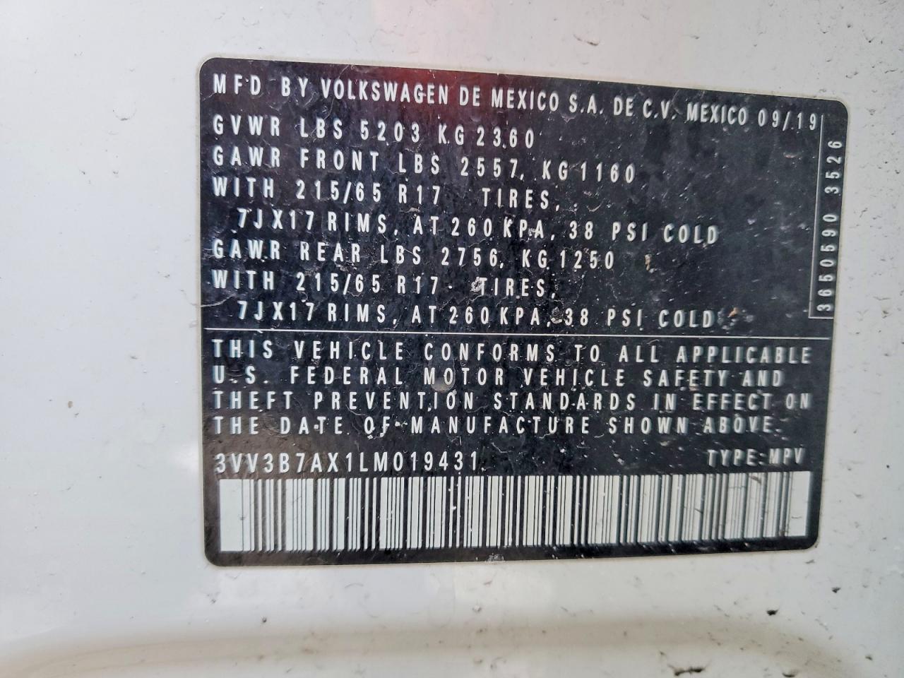 2020 VOLKSWAGEN TIGUAN SE photo 25