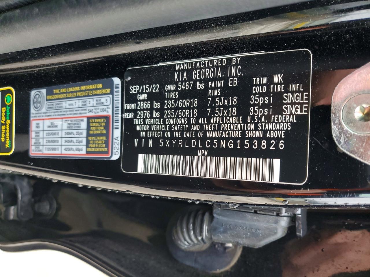 2022 KIA SORENTO X-LINE S photo 13