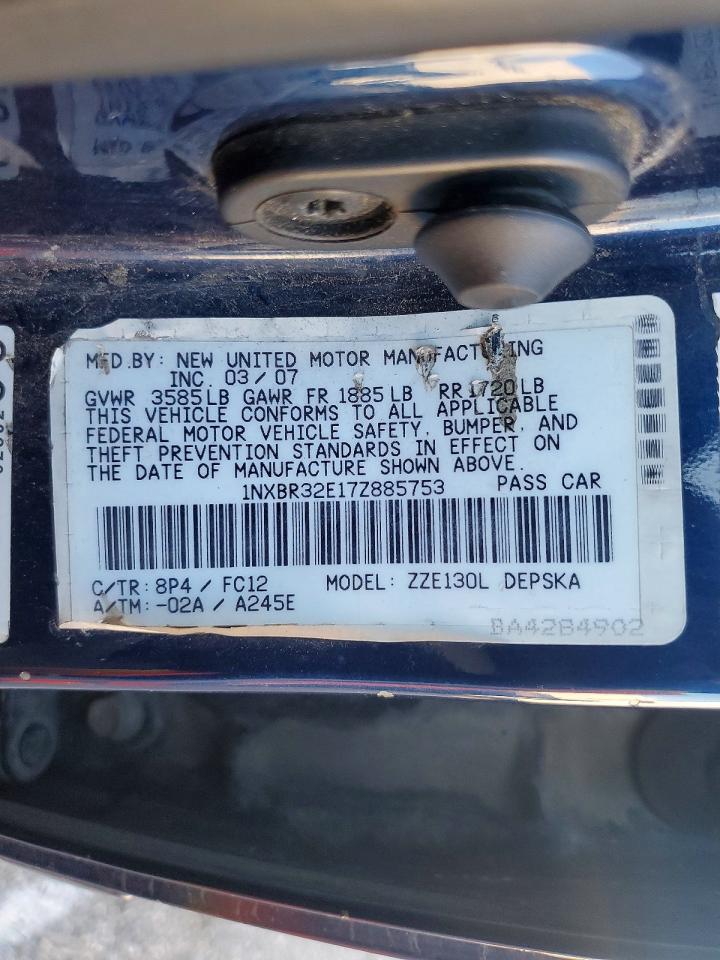 2007 TOYOTA COROLLA CE photo 12