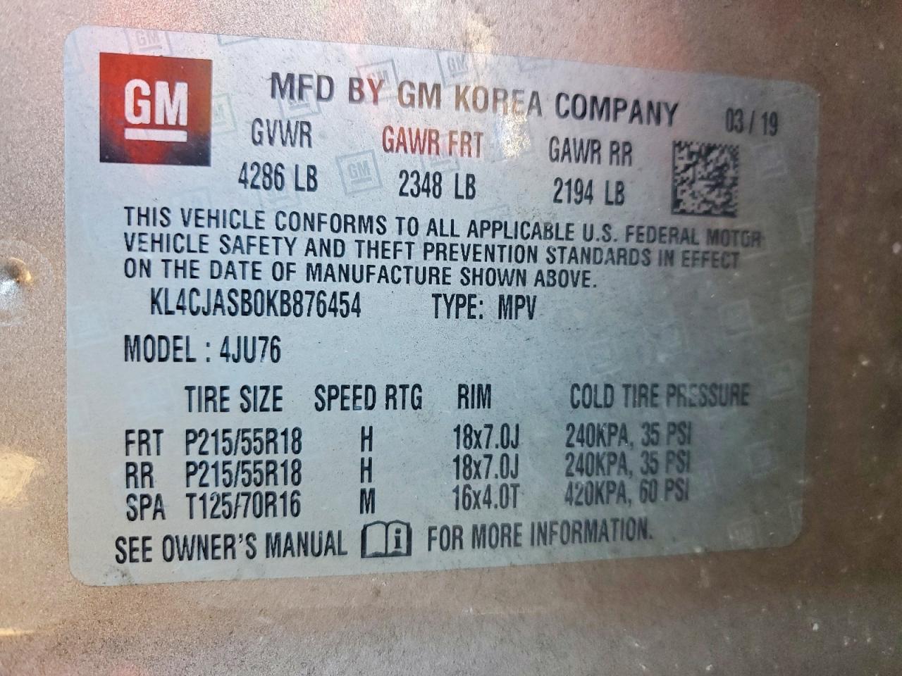 2019 BUICK ENCORE PREFERRED photo 13