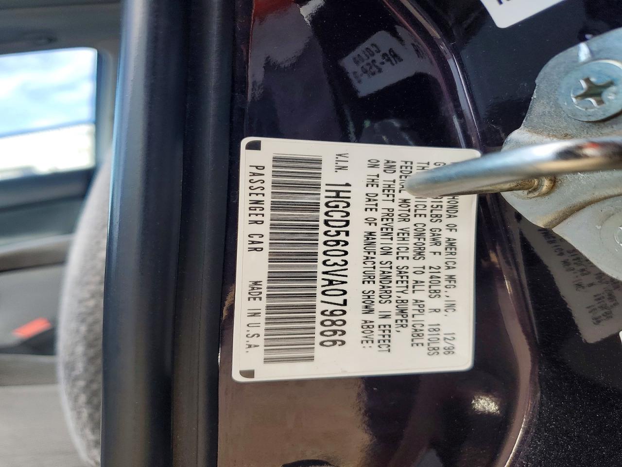 1997 HONDA ACCORD SE photo 12