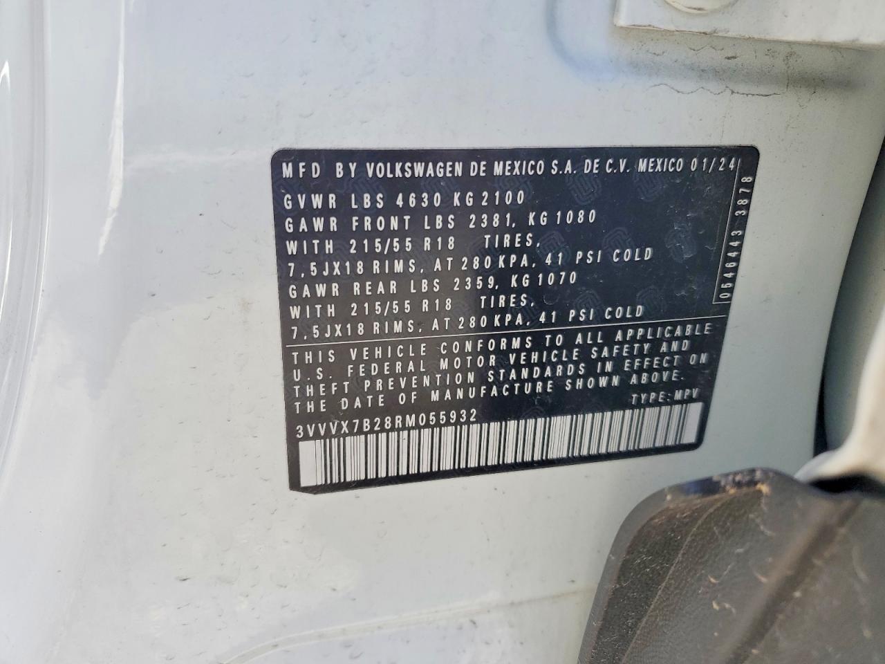 2024 VOLKSWAGEN TAOS SE photo 12