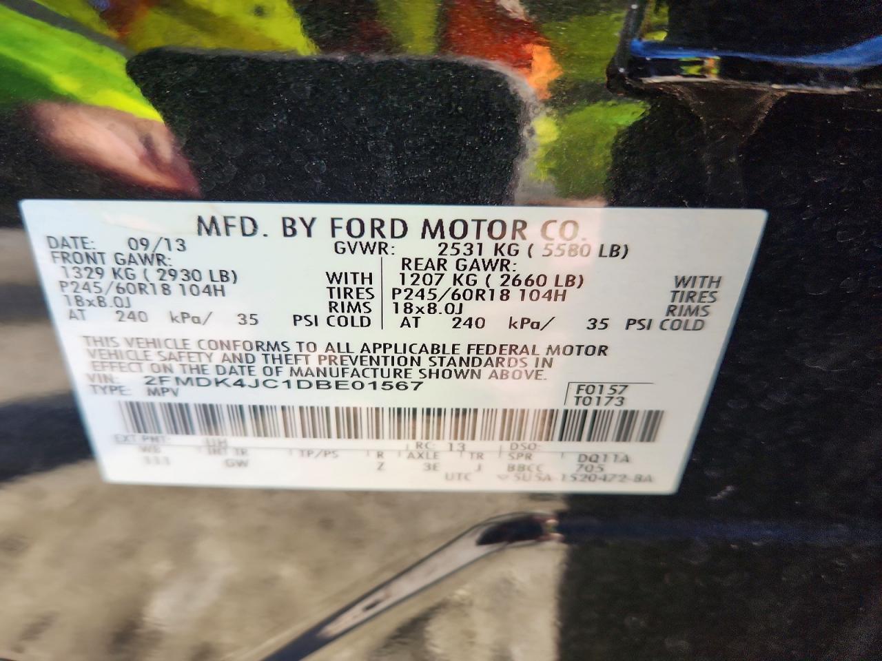 2013 FORD EDGE photo 25