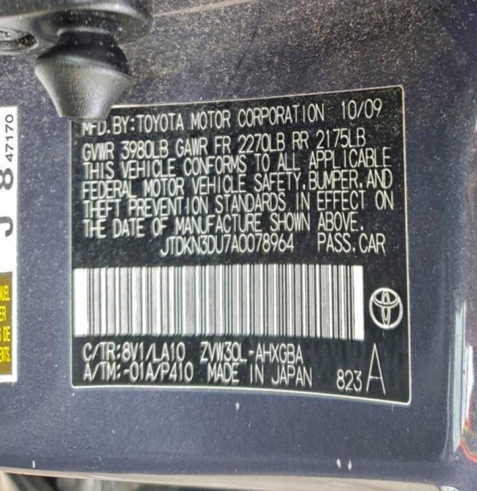 2010 TOYOTA PRIUS photo 12