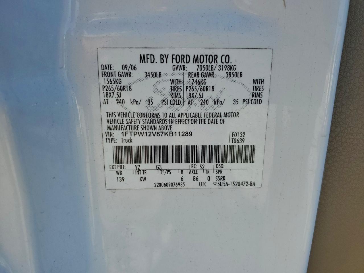 2007 FORD F150 SUPERCREW photo 23