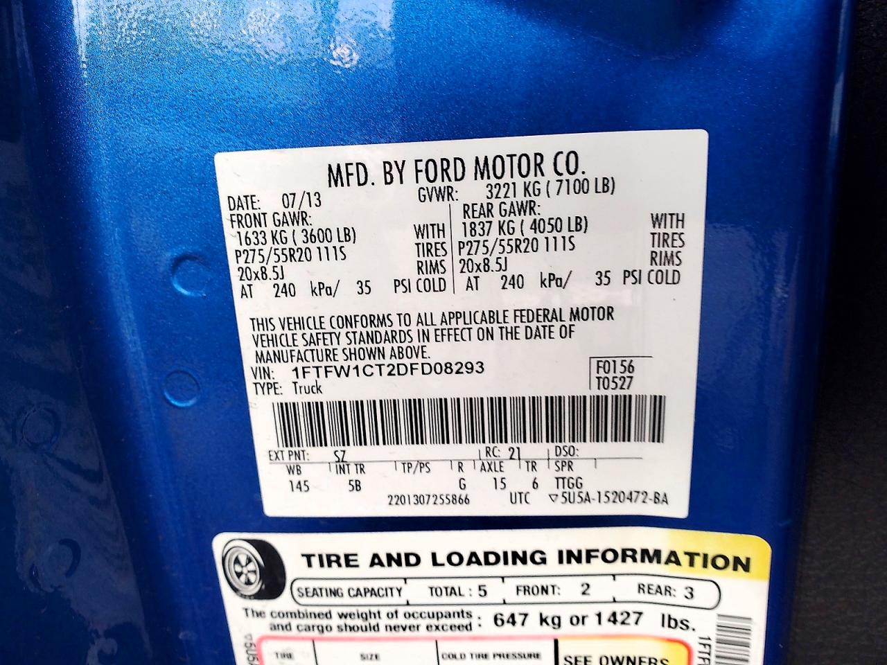 2013 FORD F150 SUPERCREW photo 12