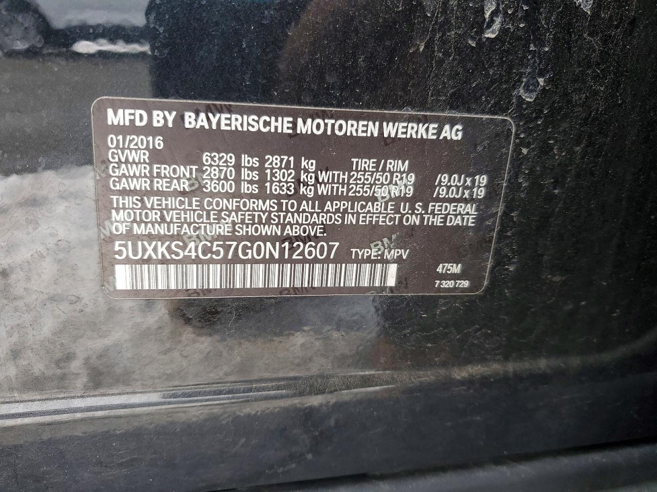 2016 BMW X5 XDRIVE35D photo 13