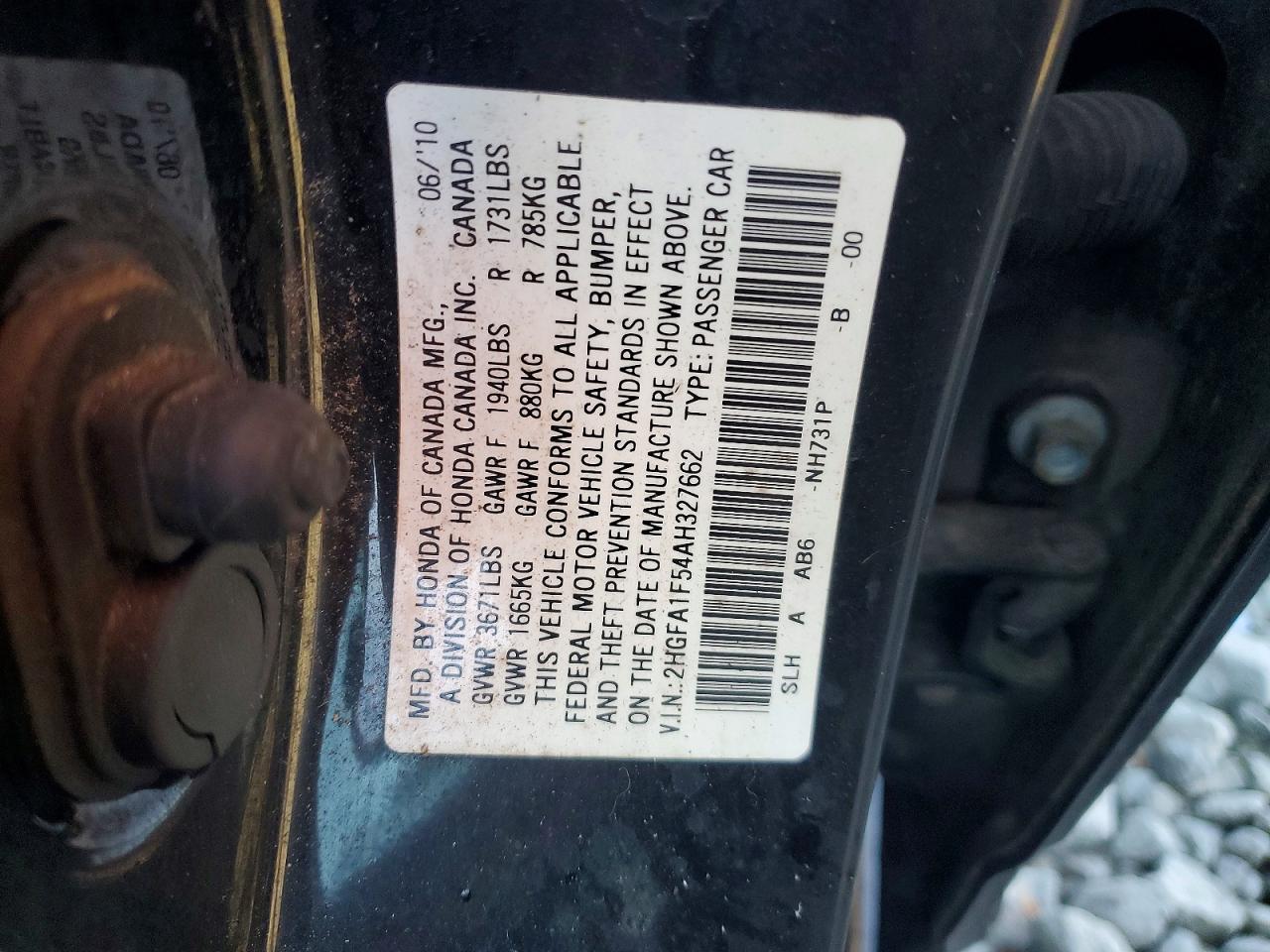 2010 HONDA CIVIC LX photo 12