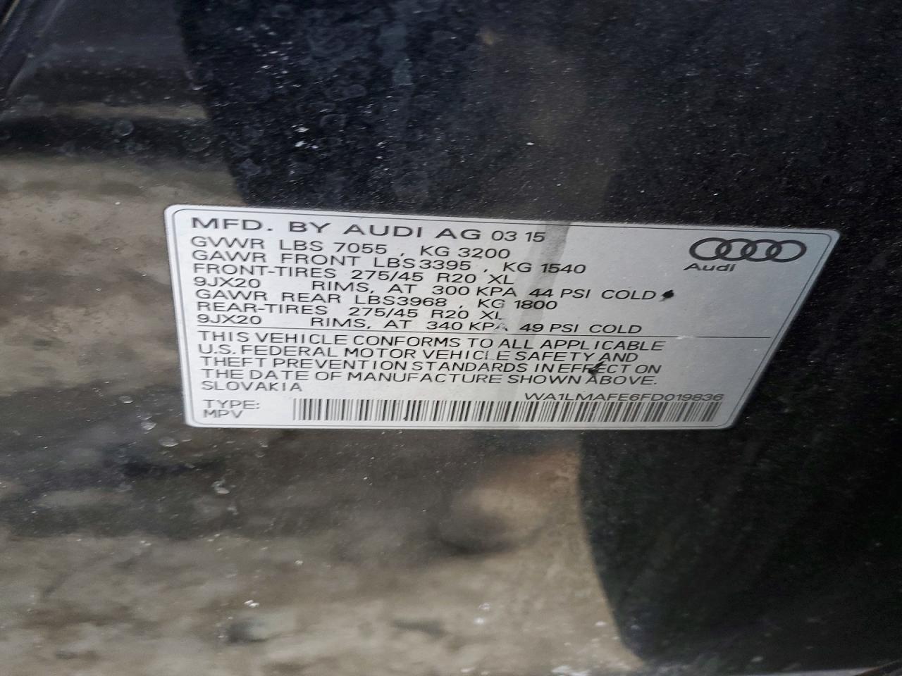 2015 AUDI Q7 TDI PREMIUM PLUS photo 37