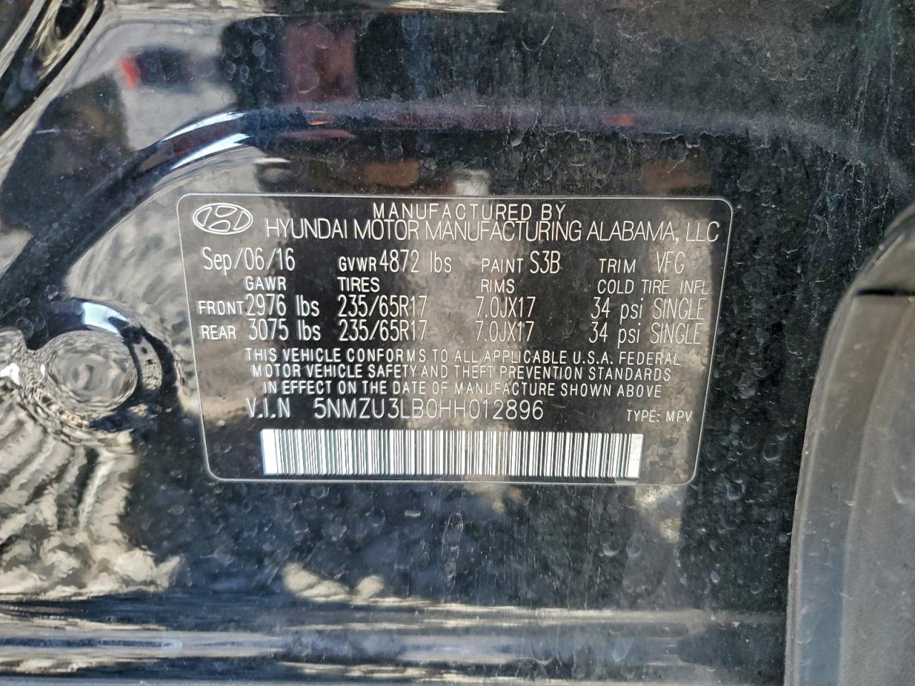 2017 HYUNDAI SANTA FE SPORT photo 13