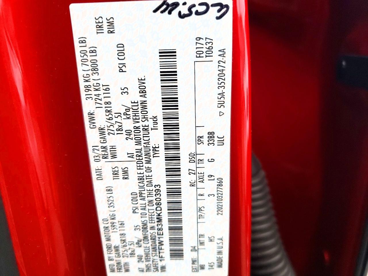2021 FORD F150 SUPERCREW photo 25