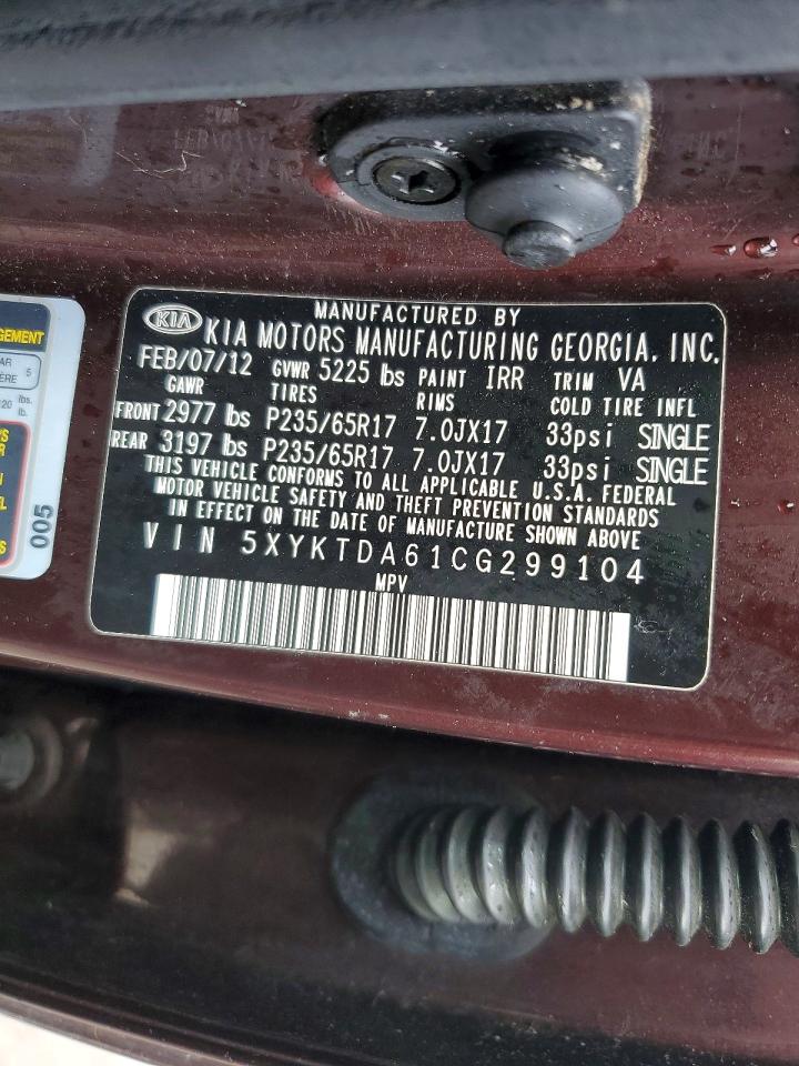 2012 KIA SORENTO BASE photo 13