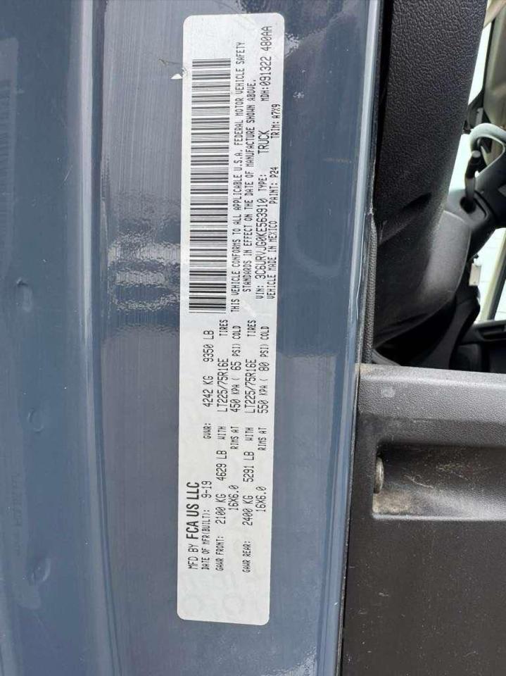 2019 RAM PROMASTER 3500 3500 HIGH photo 10