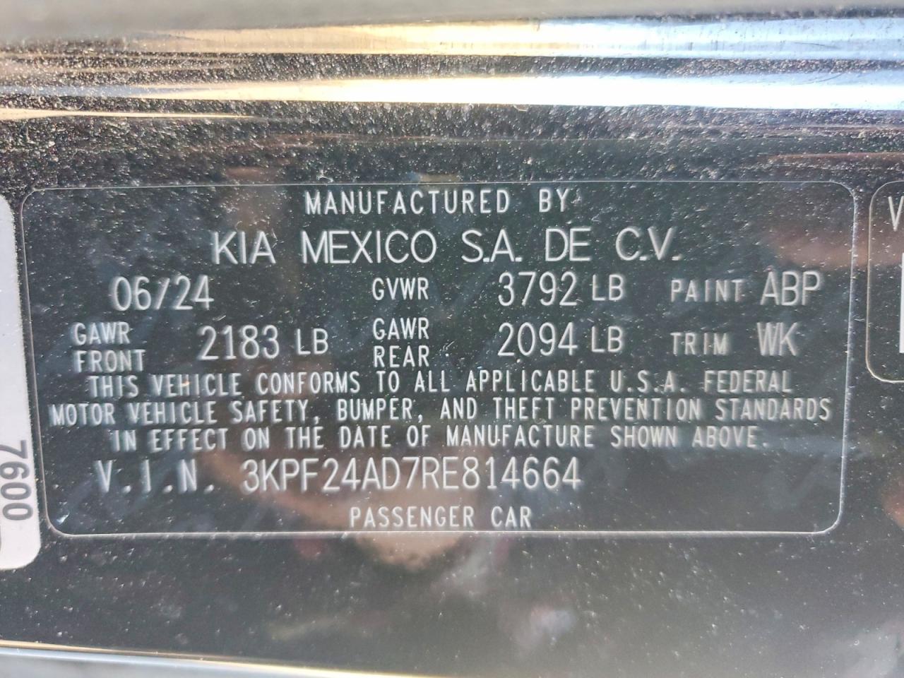 2024 KIA FORTE LX photo 13