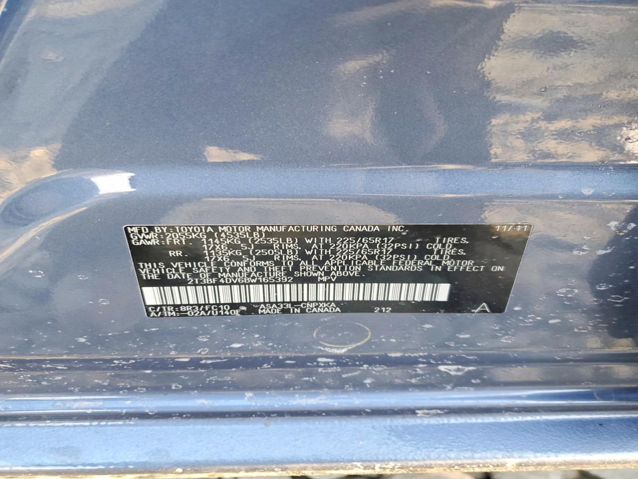 2011 TOYOTA RAV4 photo 14
