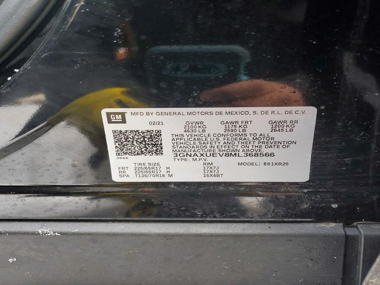 2021 CHEVROLET EQUINOX LT photo 14