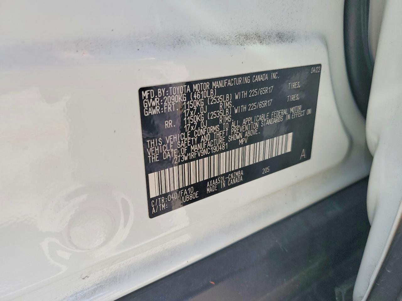 2022 TOYOTA RAV4 XLE photo 14