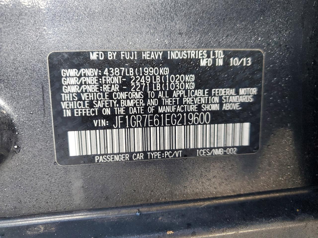 2014 SUBARU IMPREZA WRX photo 25