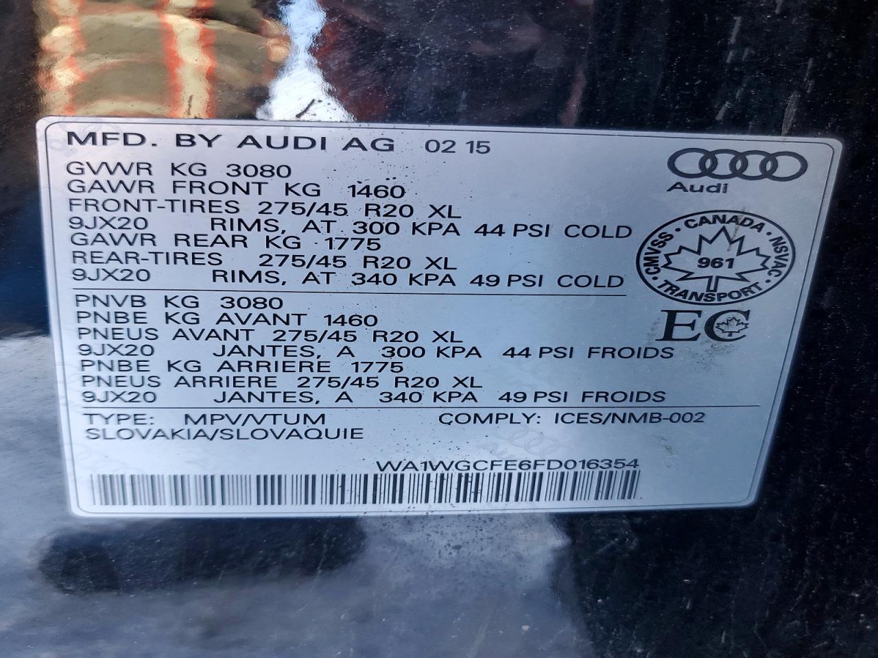 2015 AUDI Q7 PRESTIGE photo 13