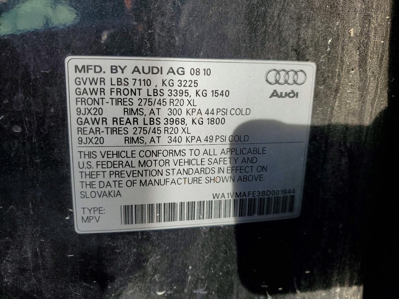 2011 AUDI Q7 PRESTIGE photo 25
