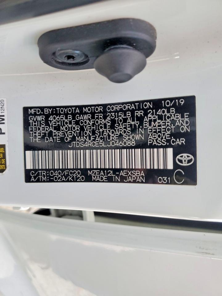 2020 TOYOTA COROLLA SE photo 12