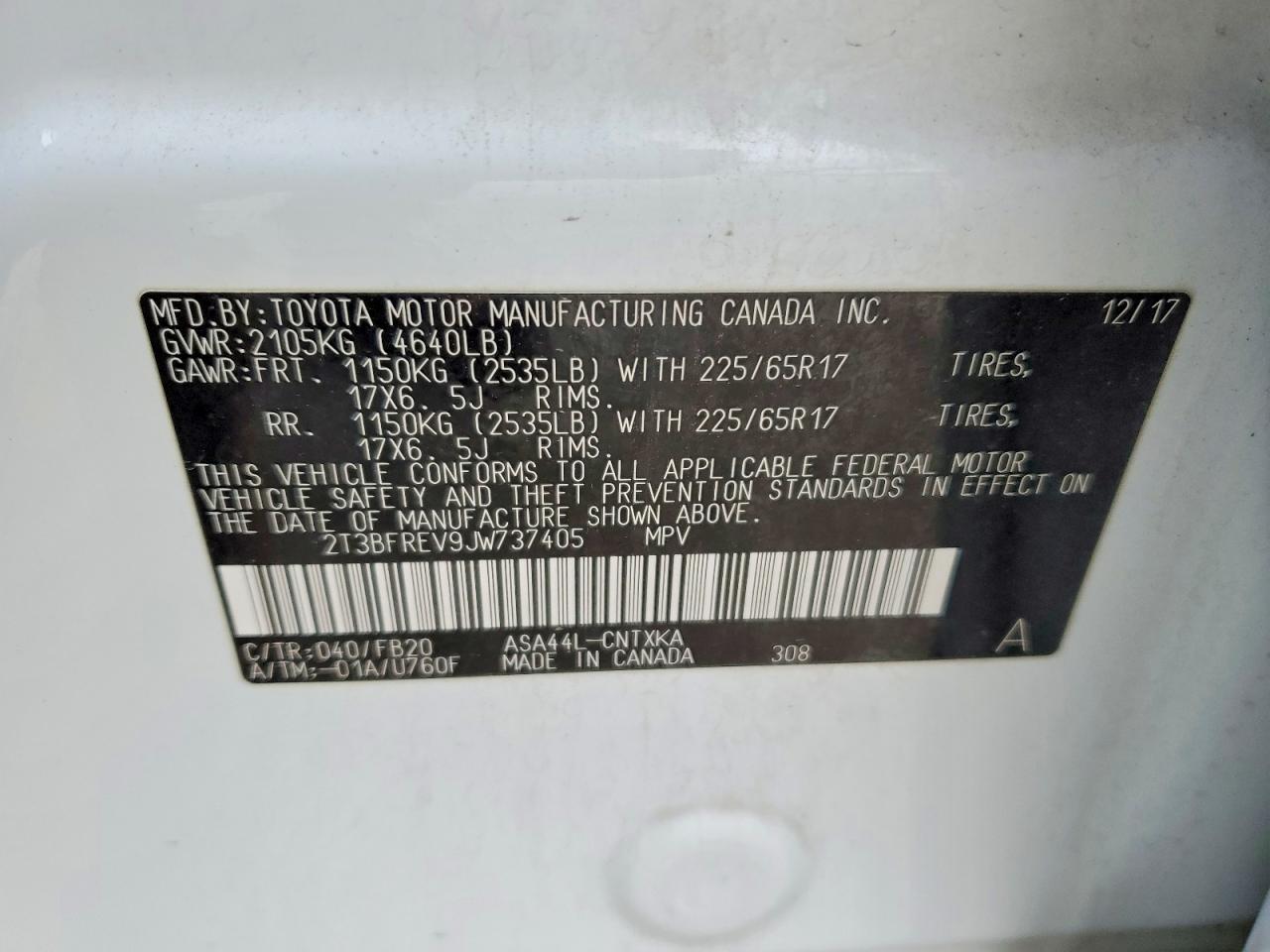 2018 TOYOTA RAV4 LE photo 13