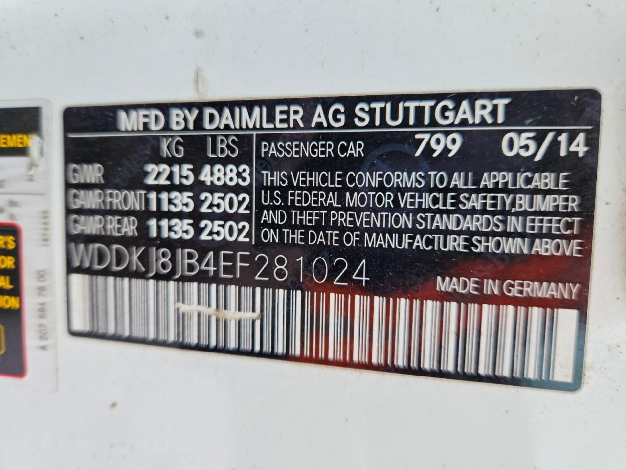 2014 MERCEDES-BENZ E 350 4MATIC photo 12