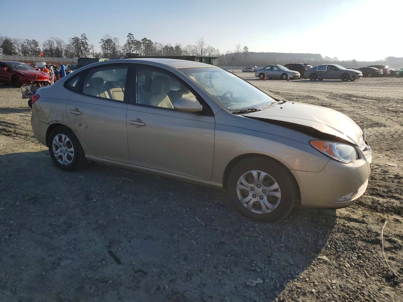 2010 HYUNDAI ELANTRA BLUE photo 4