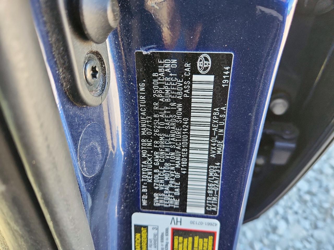 2013 TOYOTA AVALON HYBRID photo 23