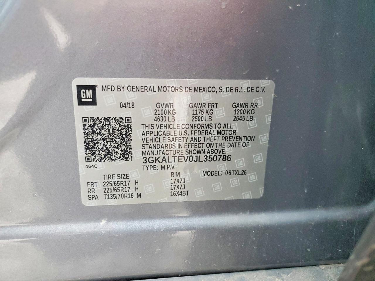 2018 GMC TERRAIN SLE photo 13