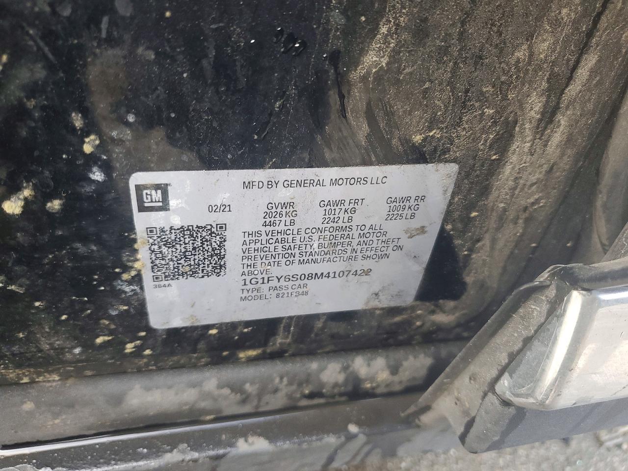 2021 CHEVROLET BOLT EV LT photo 13