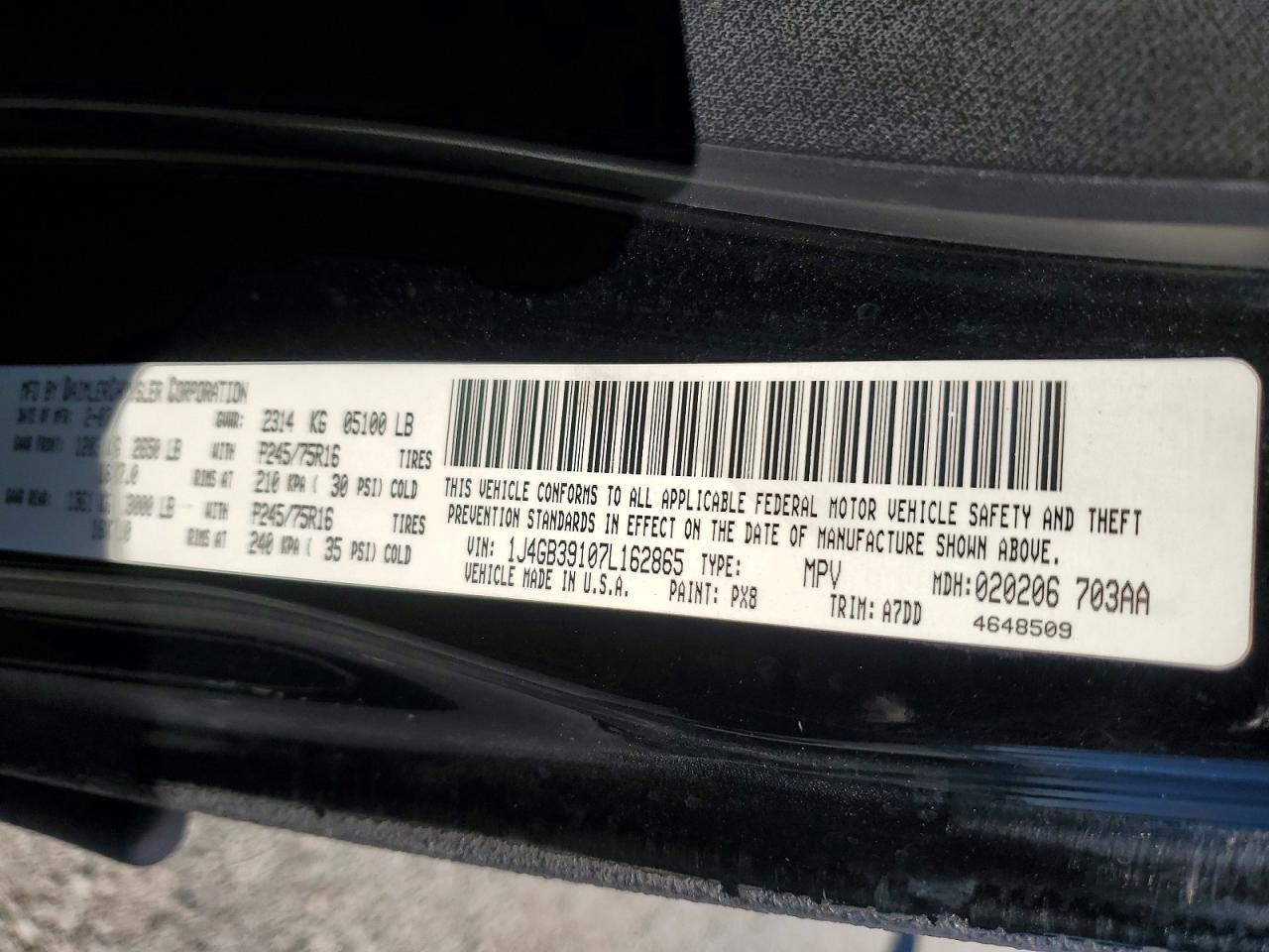 2007 JEEP WRANGLER X photo 13