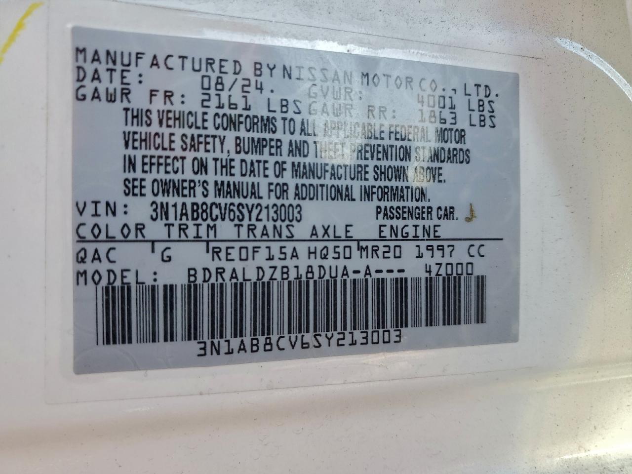 2025 NISSAN SENTRA SV photo 13
