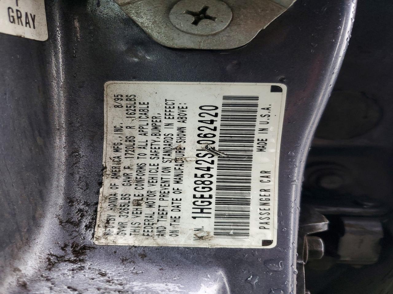 1995 HONDA CIVIC DX photo 12