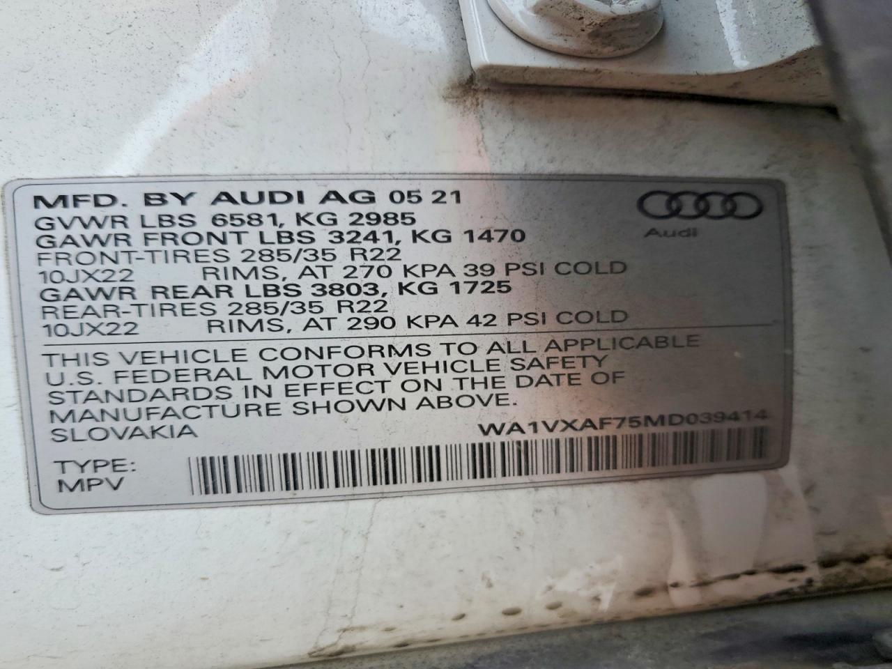 2021 AUDI Q7 PRESTIGE photo 13
