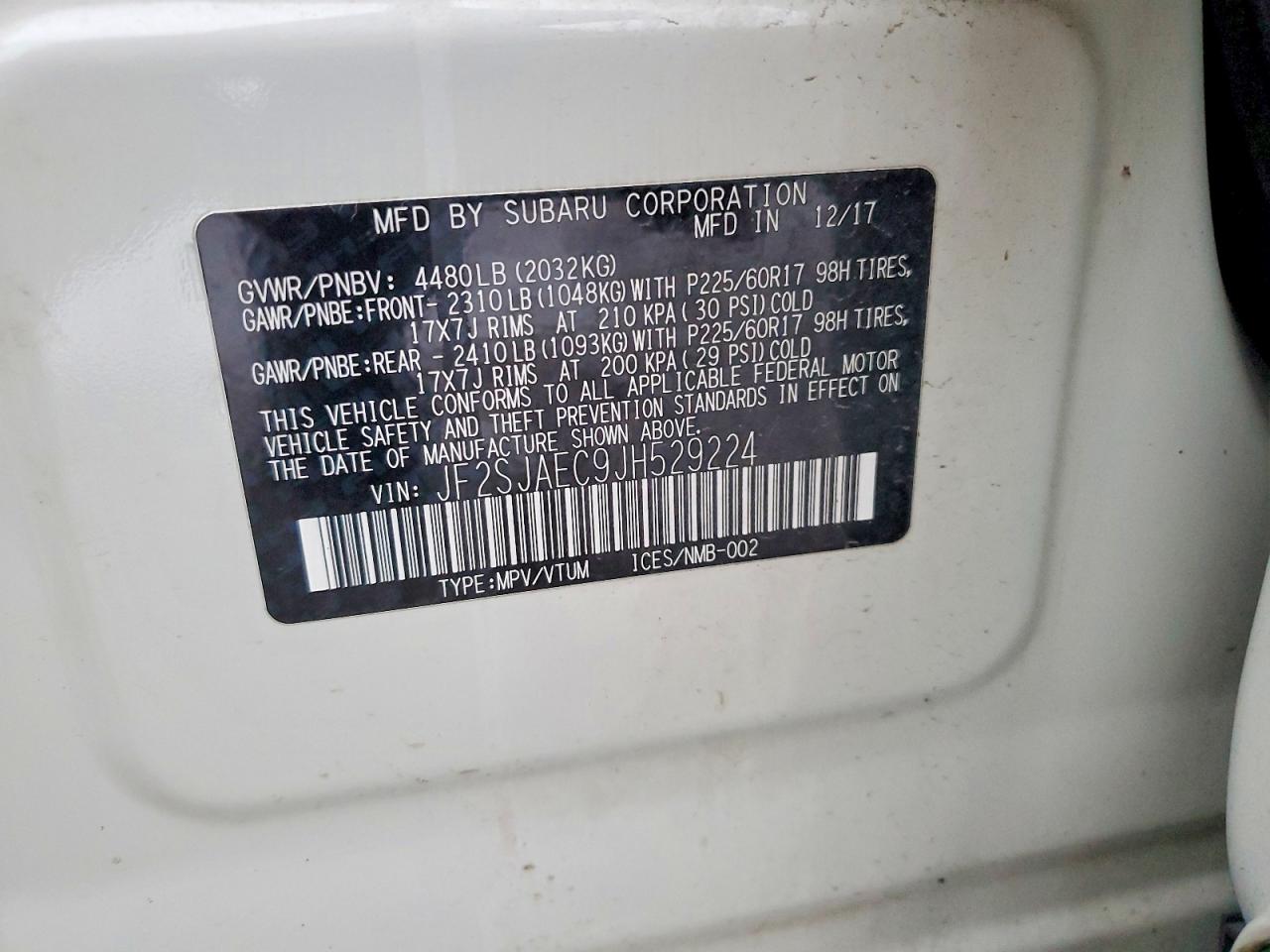 2018 SUBARU FORESTER 2.5I PREMIUM photo 14