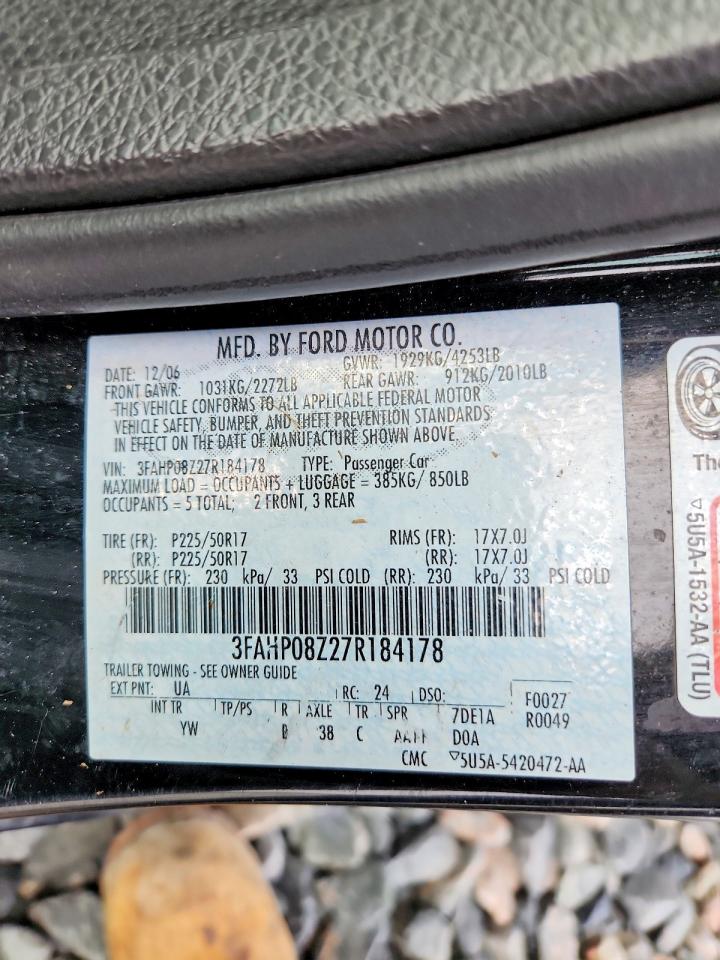 2007 FORD FUSION SEL photo 13